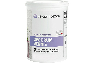 Лак защитный полуматовый 1л Decorum Vernis Vincent Decor
