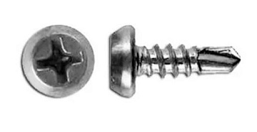 Саморез семечка оксид 3,8х9мм (со сверлом)