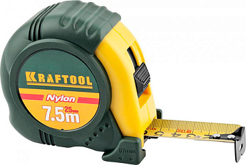 Рулетка Kraftool  с нейлон. покр., 8м/25мм 34122-08