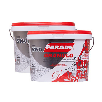Декор.покрытие с эф.зернист. Parade S150 Granulo Белый 4кг  / под заказ
