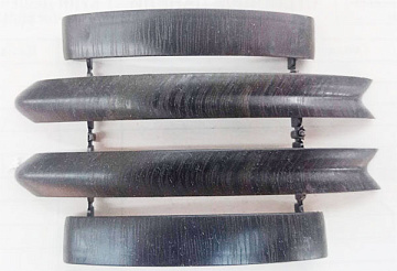 Набор комплектующих для наличника с кабель-каналом 70мм Идеал Венге Черный 302 (уп.-25шт.)