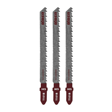 Полотна п/дер.для эл.лобзика 74/2,7 Т101В чист.рез.3шт. 85272 БИБЕР