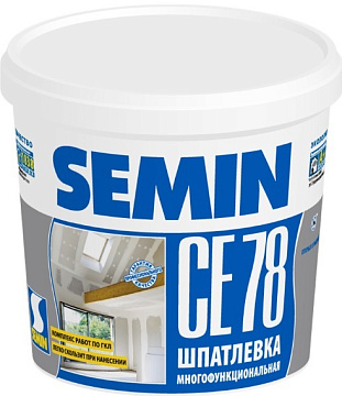 Шпатлёвка SEMIN 7кг СЕ78 универсал. (белая крышка)