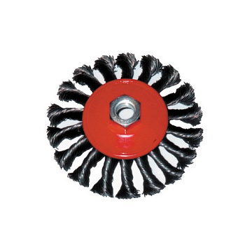 Корщетка-колесо витая сталь с накл 100мм USP 39114