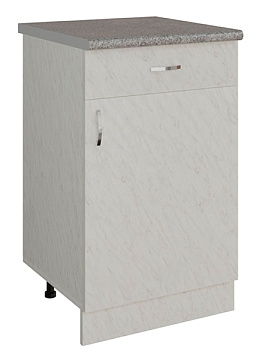 Стол разделочный 50*50 БЕЛЫЙ МРАМОР MIXLINE