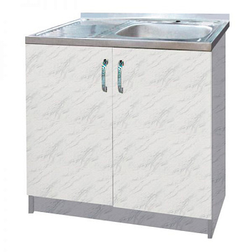 Стол под мойку 80*50 БЕЛЫЙ МРАМОР EVA GOLD