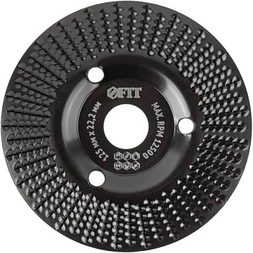 Диск обдирочный по дереву, наклонный, грубый 125мм FIT 39524