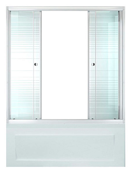 юДушевая штора TRITON стекло Полосы(раздвижная) 170