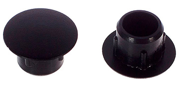 Заглушка под отверстие d10 черная (1000)