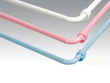 Карниз для ванной комнаты угловой 90*90 КРЕМОВЫЙ (S-09090КРЕМ)