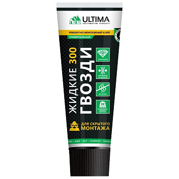 Клей ремонтно-монтажный прозрачный 250гр для внеш/внут работ Ультима S3003 3407 (12)