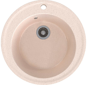 Мойка из искусственного мрамора MIXLINE ML-GMS01 D475мм, БЕЖЕВЫЙ (328)