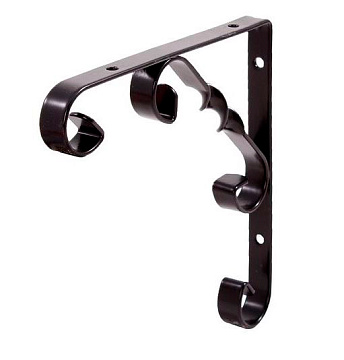 Кронштейн ОРНАМЕНТАЛ 100мм черный L7404BL