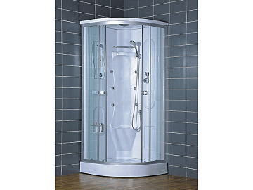 Душевая кабина LORANTO CS-005 (8131) 90*90*220 матовое стекло, серебристый профиль
