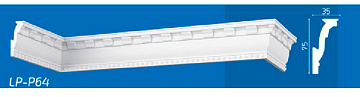 Плинтус потолочный Lifeplex LP-Р64 (80 шт)