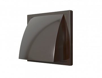 Выход стенной ERA 1515К12 ,5ФВ вытяжной с обратным клапаном 150х150 мм Коричневый