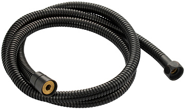 Шланг для душа GFmark 1/2 " 1,5 м. ЧЁРНЫЙ металлический, рифлённый (3776)