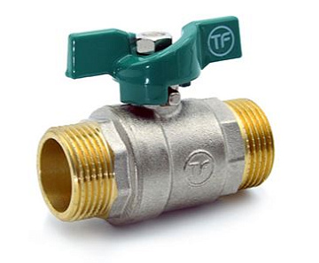 Кран шаровый d20(3/4) Н/Н бабочка THERMOFIX серия1000 (1020.06)