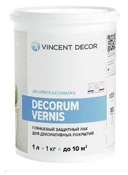 Лак защитный глянцевый 1л Decorum Vernis Vincent Decor 