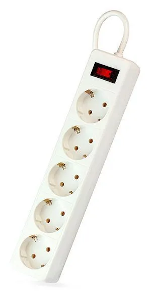 Сетевой фильтр Smartbuy One, 10А, 2 200 Вт, 5 розеток, длина 3,0 м, белый SBSP-30-W